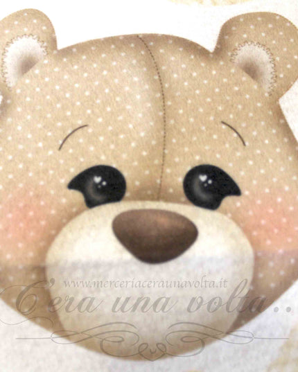Pannello orsetto baby con coccarda