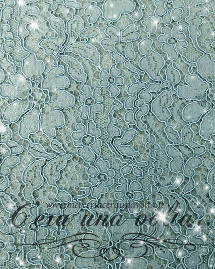 Feltro di lana con pizzo & glitter