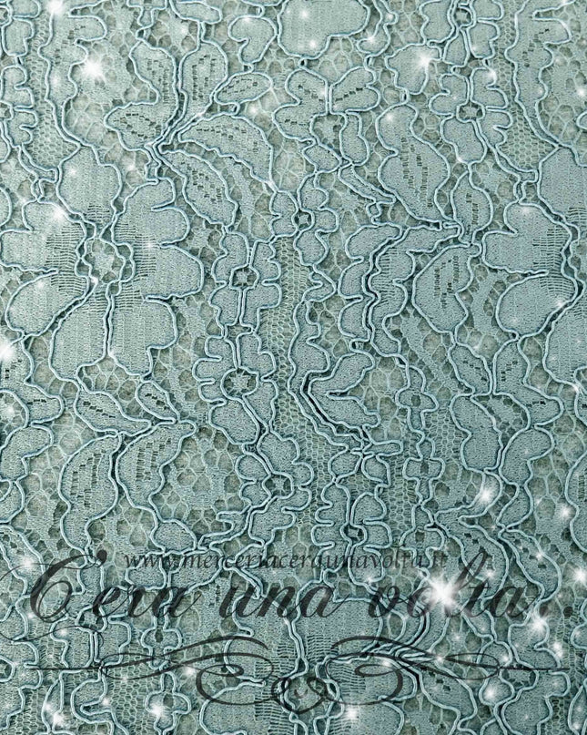 Feltro di lana con pizzo & glitter