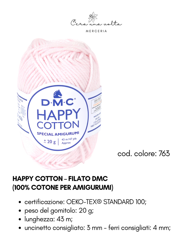 DMC Happy Cotton – Filato 100% cotone per amigurumi