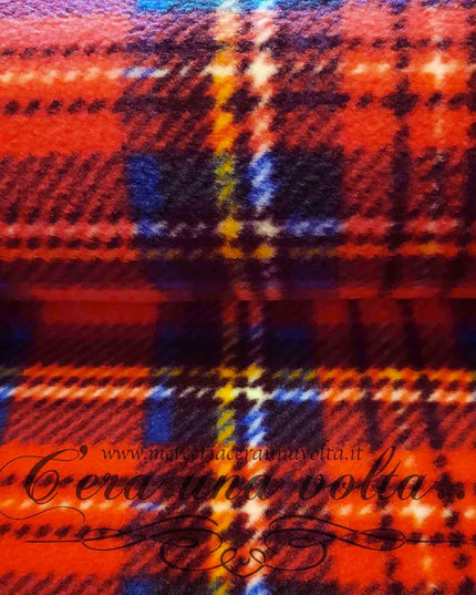 Tessuto in Pile Tartan