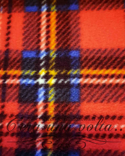 Tessuto in Pile Tartan
