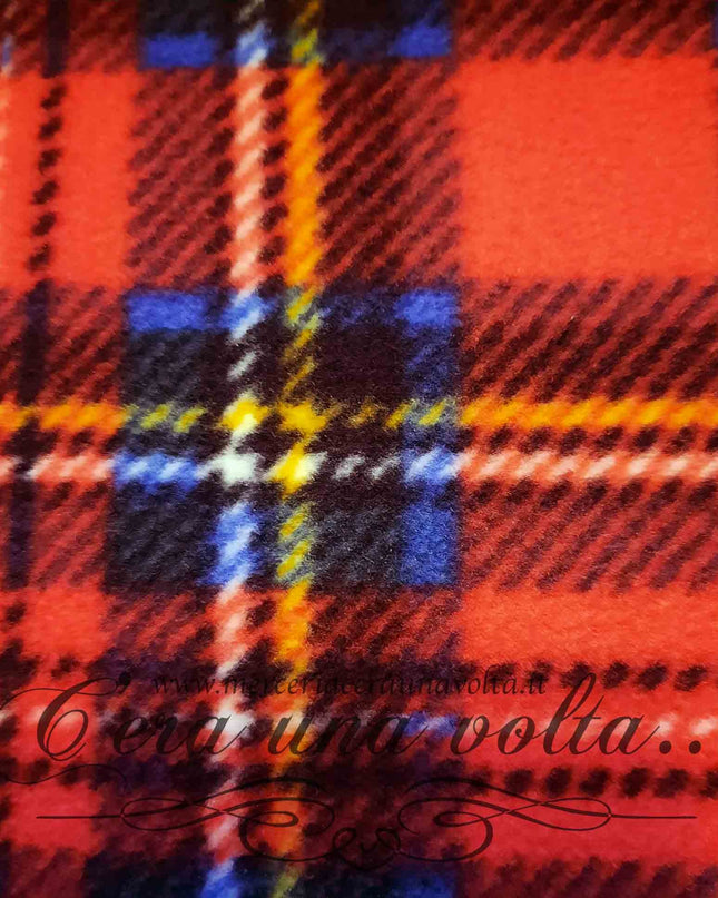 Tessuto in Pile Tartan