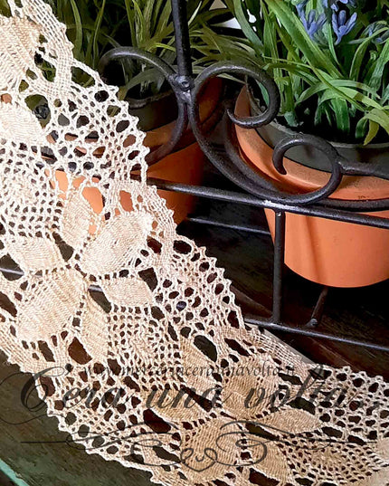 Pizzo tramezzo Levor lavorazione a fusello