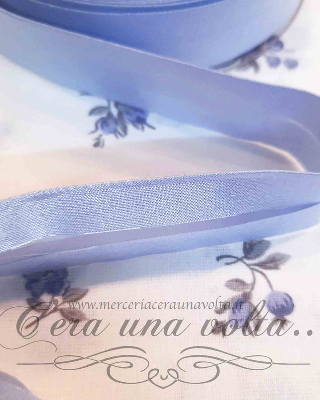 Sbieco Stretch di raso Azzurro