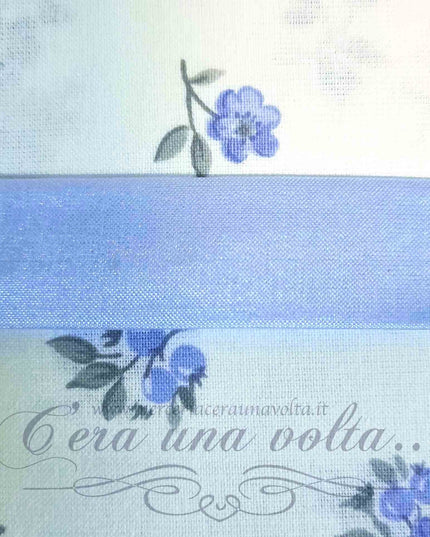 Sbieco Stretch di raso Azzurro