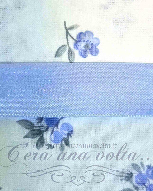 Sbieco Stretch di raso Azzurro