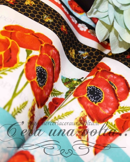 Tessuto Poppies