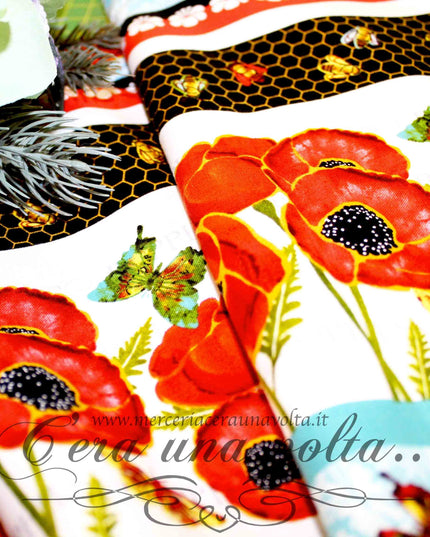 Tessuto Poppies