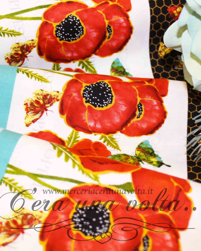 Tessuto Poppies