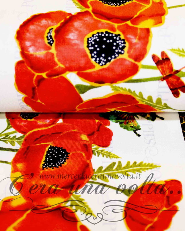 Tessuto Poppies