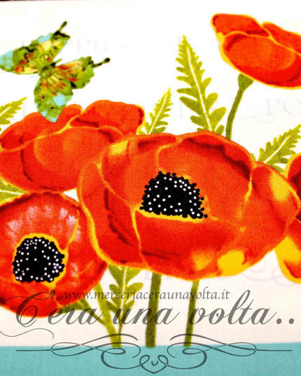 Tessuto Poppies