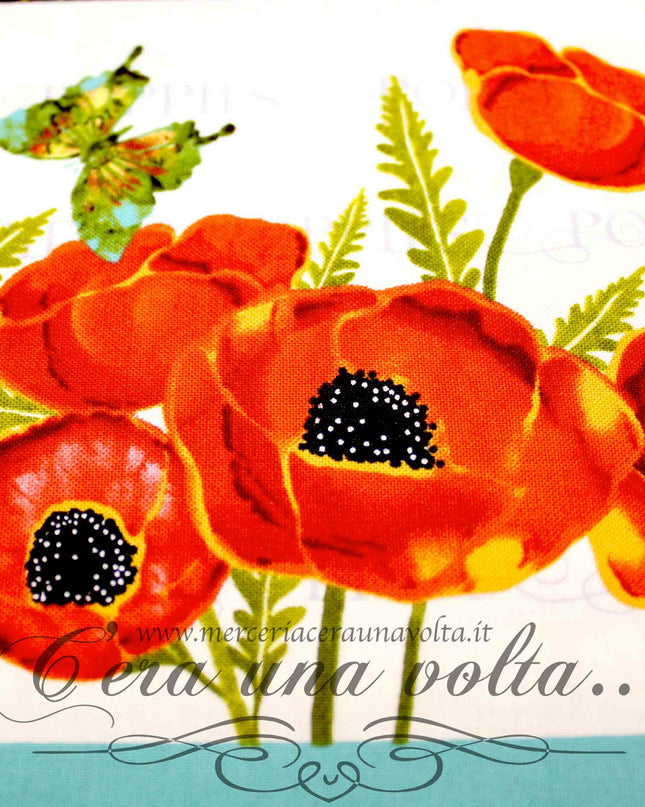 Tessuto Poppies