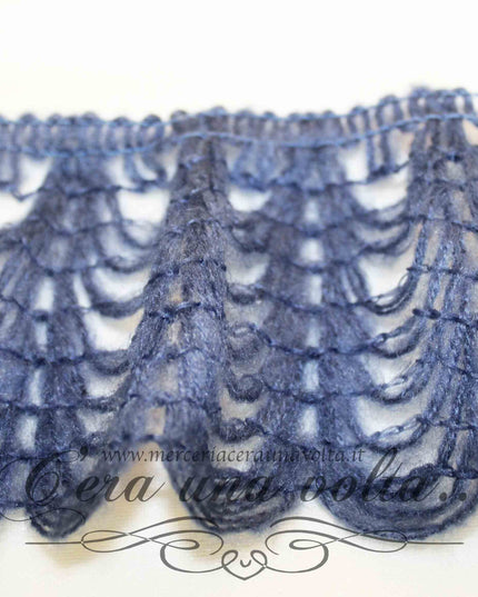 Pizzo alto in lana elasticizzato