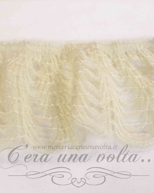 Pizzo alto in lana elasticizzato