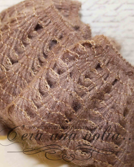 Pizzo alto in lana elasticizzato