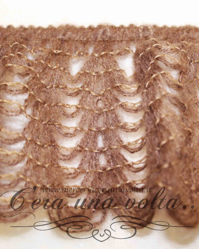 Pizzo alto in lana elasticizzato