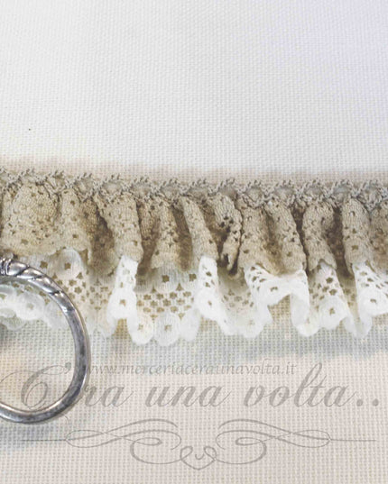 Pizzo colorato doppio