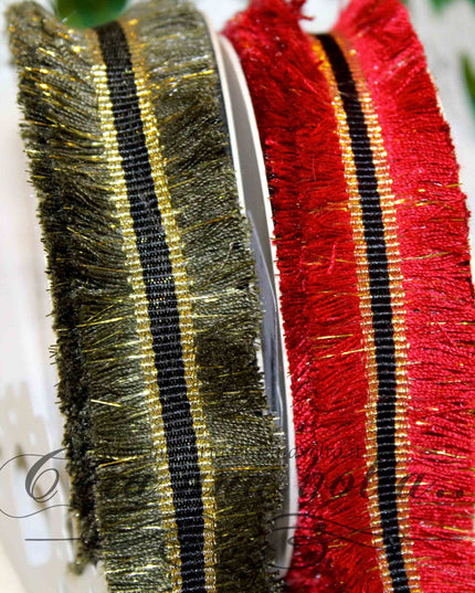 Nastro Fettuccia Jacquard sfrangiato