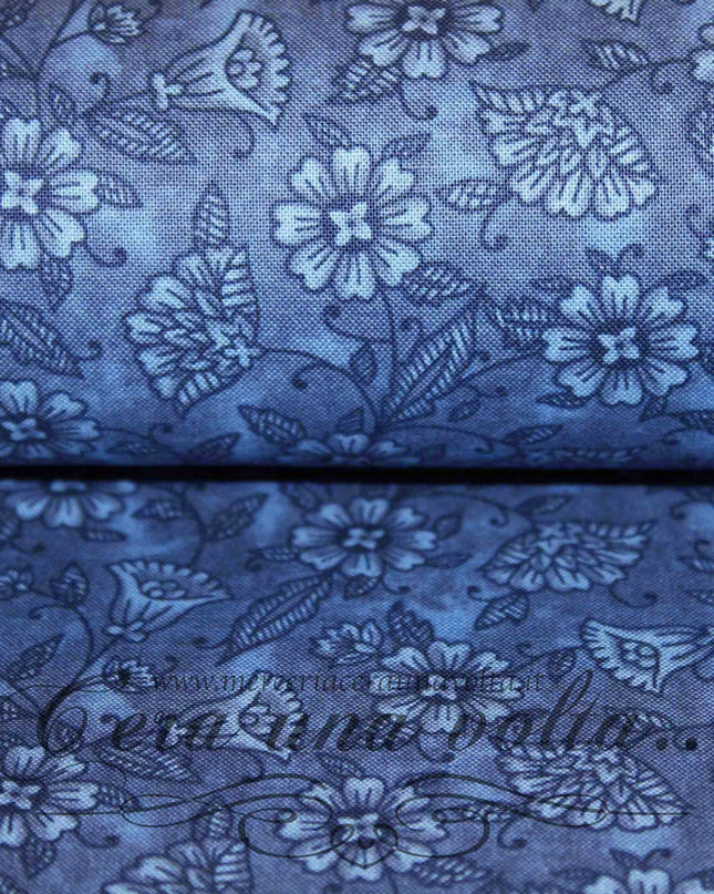 Tessuto Vintage Blue Antique