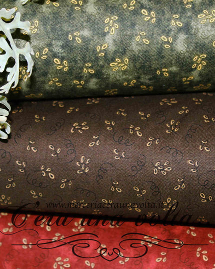 Tessuto Vintage Leaves