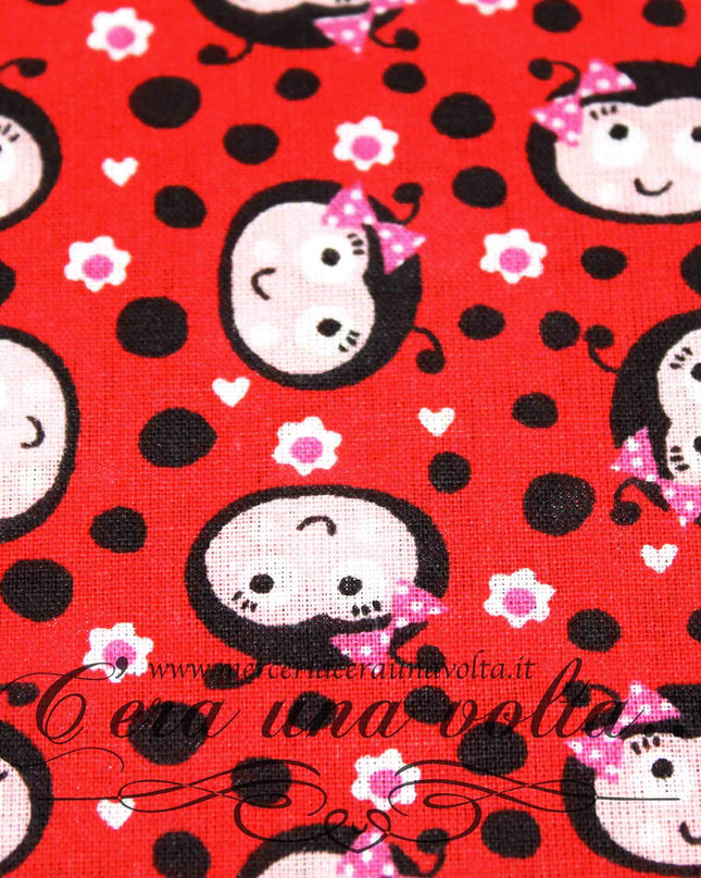 Tessuto Ladybug
