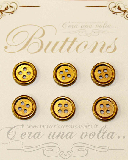 6 pz Bottone 4 fori