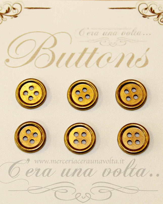 6 pz Bottone 4 fori