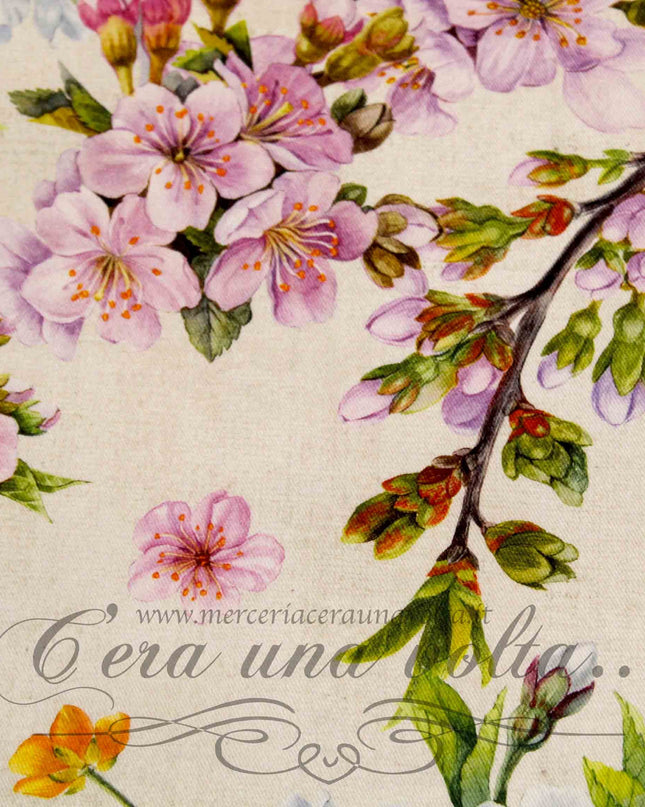 Tessuto provenzale Peach flowers