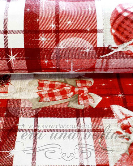 Cm 135 x cm 50 ScampoloTessuto Natalizio