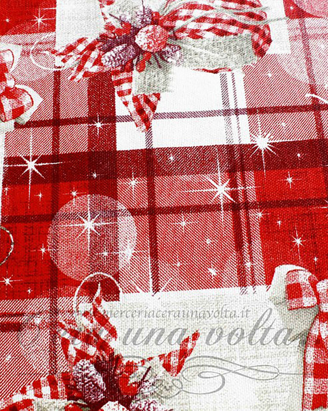 Cm 135 x cm 50 ScampoloTessuto Natalizio