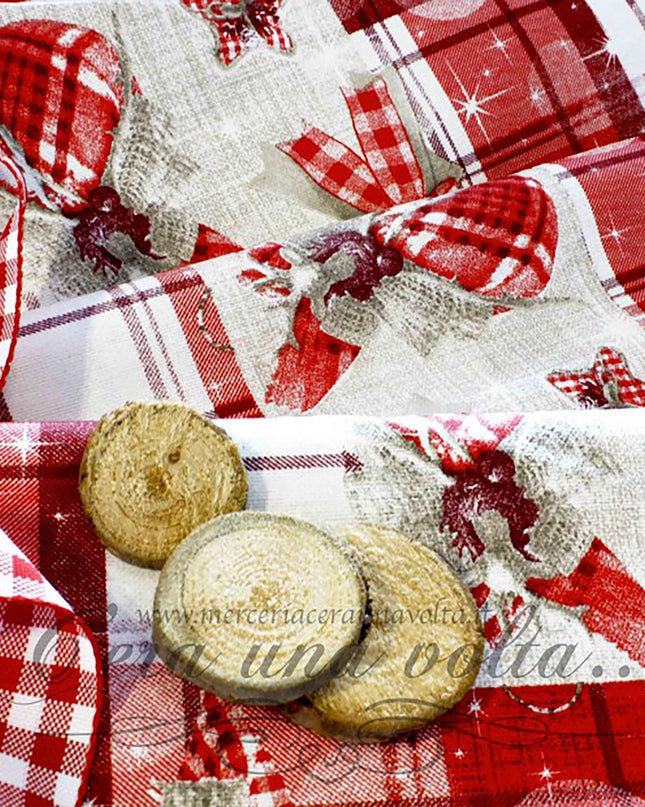 Cm 135 x cm 50 ScampoloTessuto Natalizio