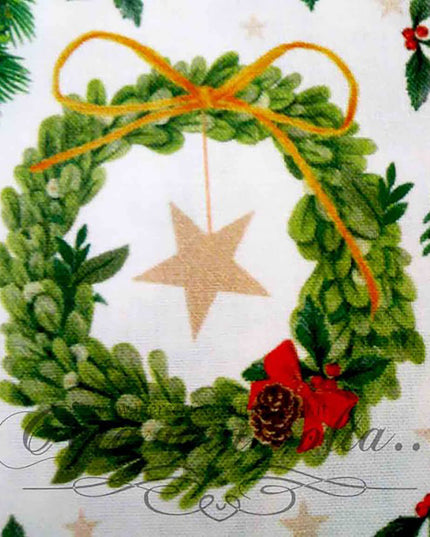 Tessuto Hearts and Stars Christmas