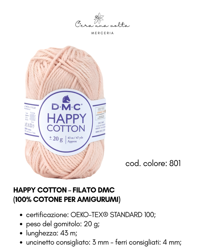 DMC Happy Cotton – Filato 100% cotone per amigurumi