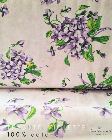 Tessuto Violette (*il prezzo fa riferimento al taglio di 50cm*)