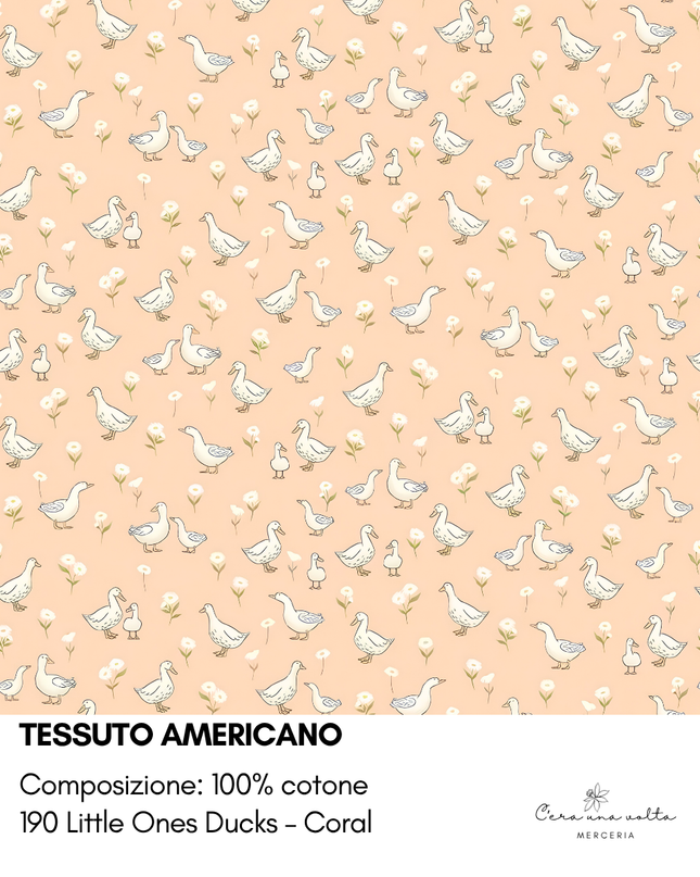 Tessuto americano Little Ones Ducks