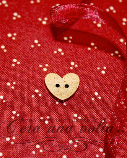 Bottone in Cocco Cuore