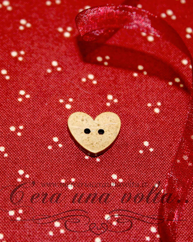 Bottone in Cocco Cuore