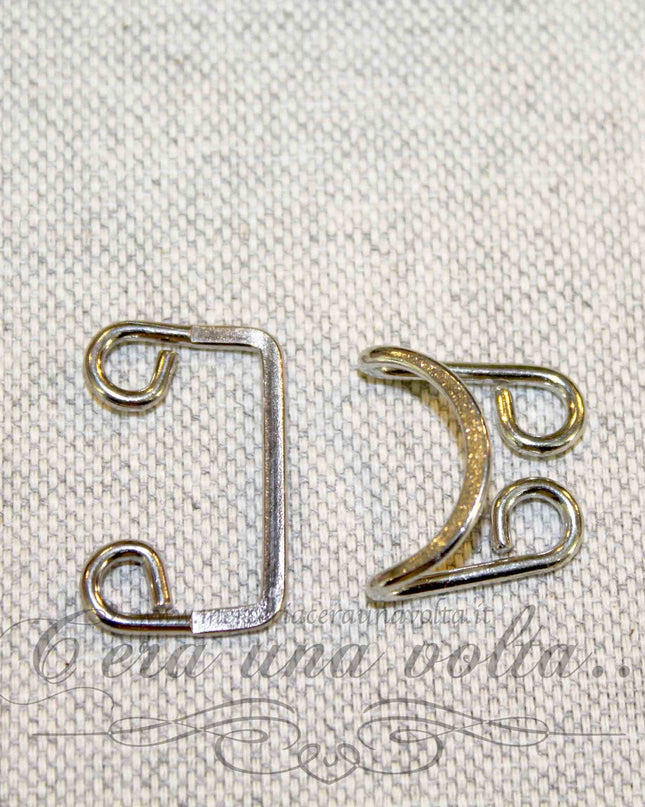 Ganci per abbigliamento Rettangolari Grandi Argento