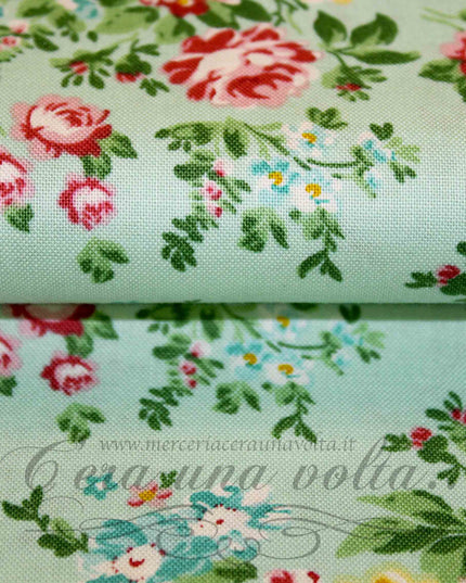 Set 8 Pz Tessuto Pretagliato Flowers