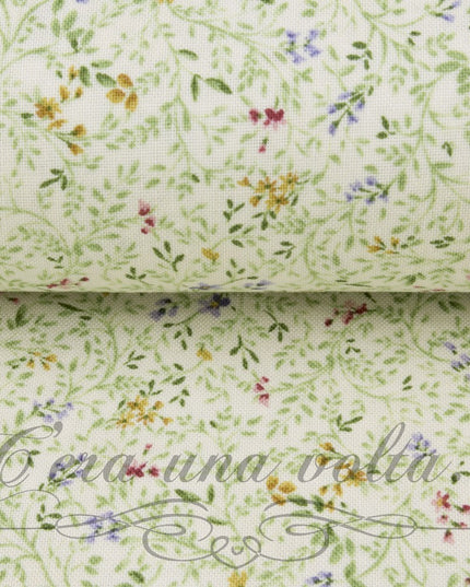 Set 8 Pz Tessuto Pretagliato Flowers