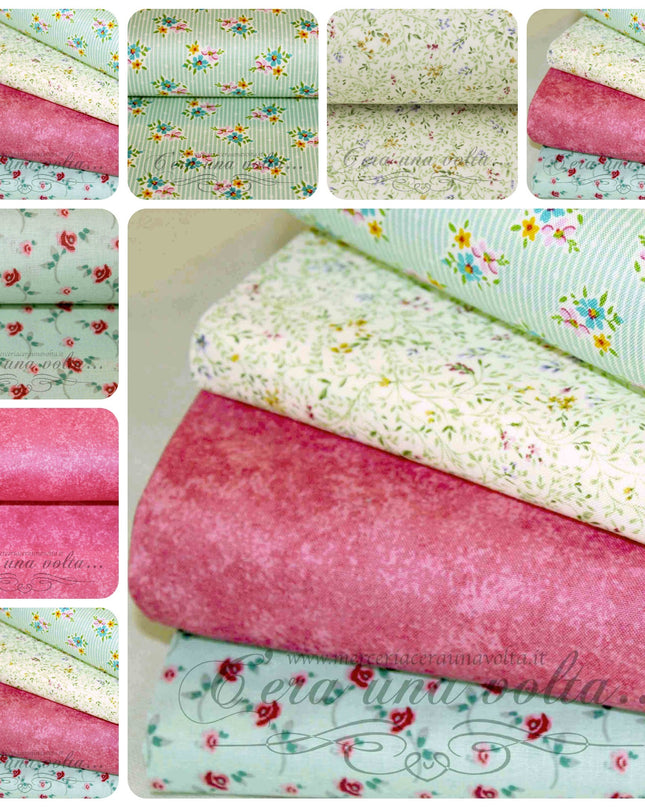 Set 8 Pz Tessuto Patchwork Provenzale