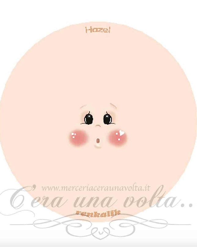 Viso stampato su tessuto Hazel