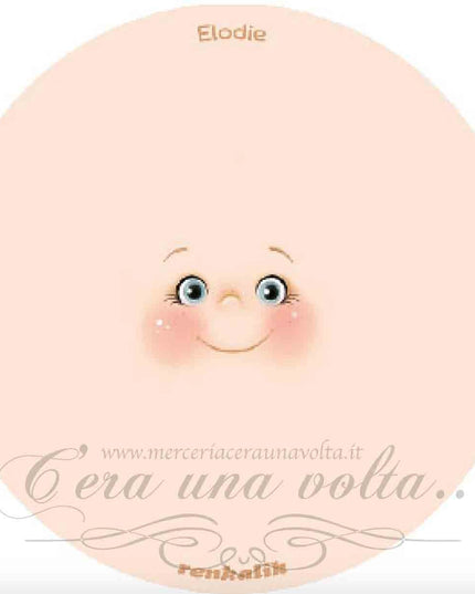 Viso stampato su tessuto Elodie