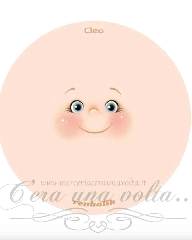Viso stampato su tessuto Cleo