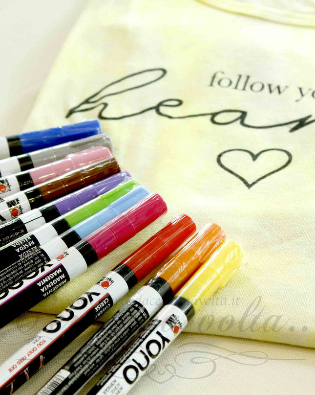 Pennarello indelebile colorato per tessuti