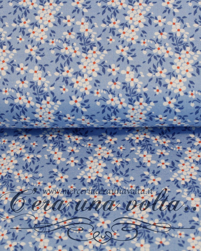 Set 8 Pz Tessuto Patchwork Light blue