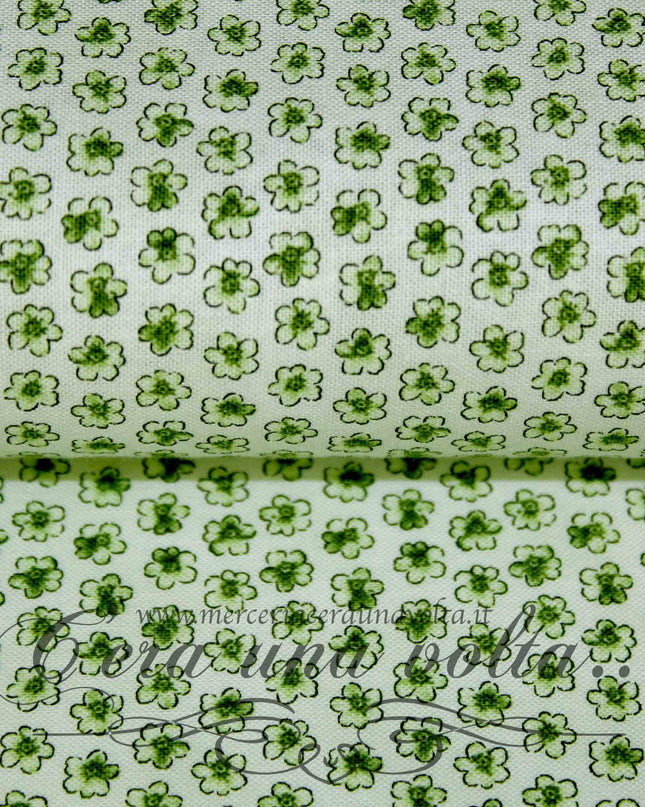 Set 8 Pz Tessuto Patchwork Green