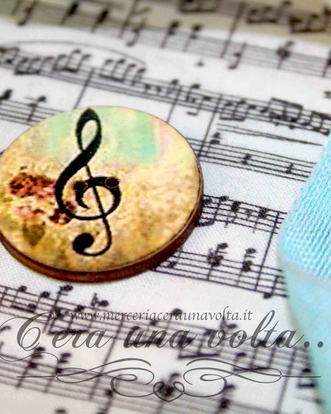 6 Bottoni Decorativi Key of Sol