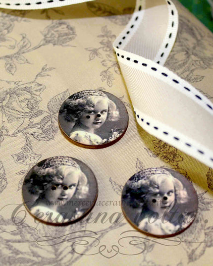 6 Bottoni Decorativi Princess